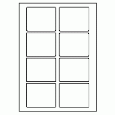 577 - Label Size 80mm x 65mm - 8 labels per sheet